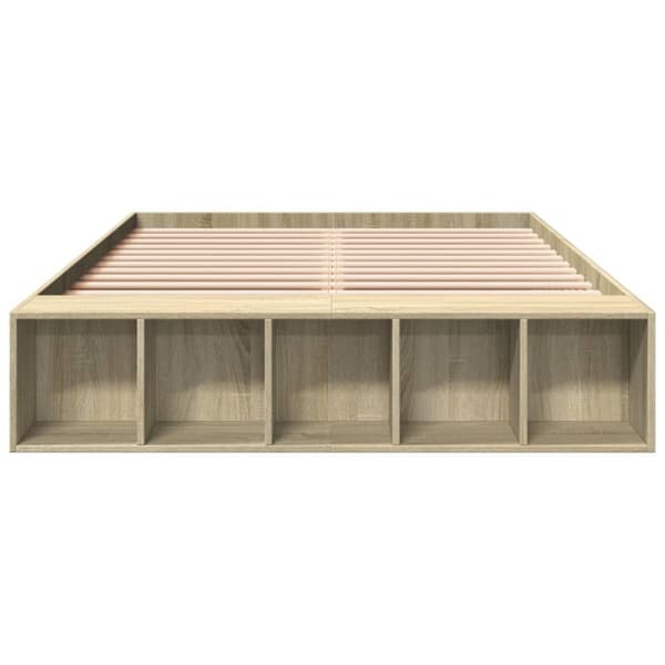 vidaXL sengestel 140x190 cm konstrueret træ sonoma-eg