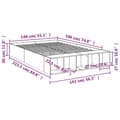 Miniatyrbillede 9 af 10: vidaXL sengestel 140x190 cm konstrueret træ sonoma-eg