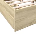 Miniatyrbilde 7 av 10: vidaXL Sengeramme med skuffer sonoma eik 150x200 cm konstruert tre