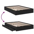 Miniatyrbilde 6 av 10: vidaXL Sengeramme med skuffer svart 160x200 cm konstruert tre