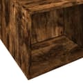 Miniatyrbilde 6 av 10: vidaXL Sengeramme røkt eik 150x200 cm konstruert tre