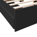 Miniatyrbilde 7 av 10: vidaXL Sengeramme med skuffer svart 120x200 cm konstruert tre
