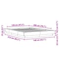 Miniatyrbilde 9 av 10: vidaXL Sengeramme røkt eik 120x200 cm konstruert tre
