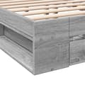 Miniatyrbilde 7 av 10: vidaXL Sengeramme med skuffer grå sonoma 120x200 cm konstruert tre