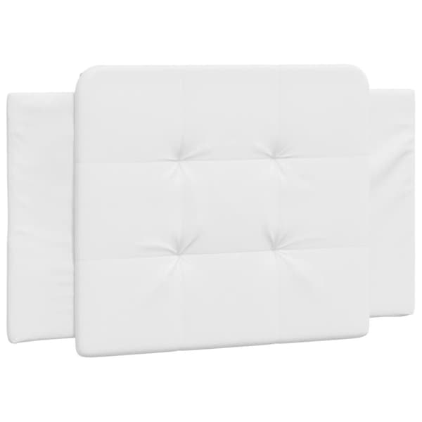 vidaXL sengeramme med sengegavl 80x200 cm kunstlæder hvid