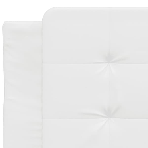 vidaXL sengeramme med sengegavl 80x200 cm kunstlæder hvid