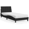 Miniatyrbillede 1 af 11: vidaXL seng med madras 80x200 cm velour sort