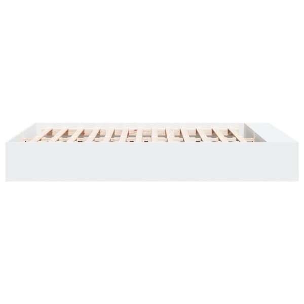 vidaXL Sengeramme hvit 160x200 cm konstruert tre