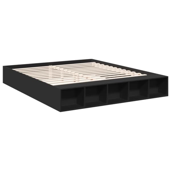 vidaXL Sengeramme svart 180x200 cm konstruert tre