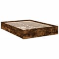 Miniatyrbilde 5 av 10: vidaXL Sengeramme med skuffer røkt eik 140x200 cm konstruert tre