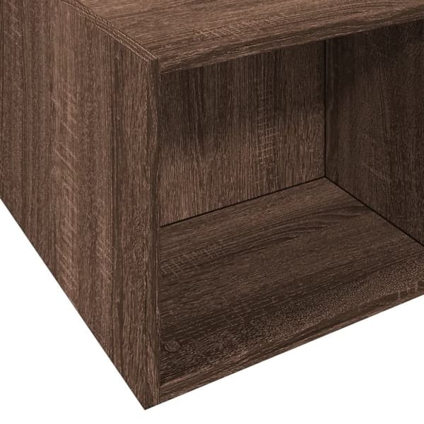 vidaXL Sengeramme brun eik 120x190 cm konstruert tre