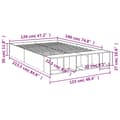 Miniatyrbilde 9 av 10: vidaXL Sengeramme brun eik 120x190 cm konstruert tre