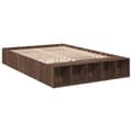 Miniatyrbilde 1 av 10: vidaXL Sengeramme brun eik 120x190 cm konstruert tre