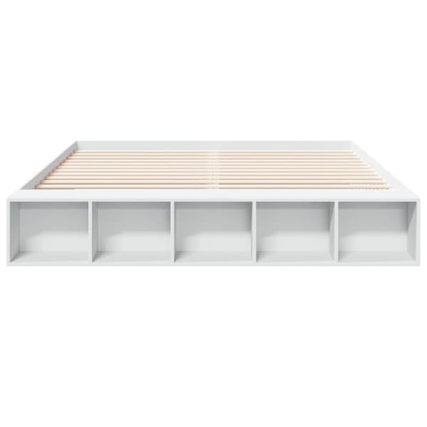 vidaXL Sengeramme hvit 180x200 cm konstruert tre