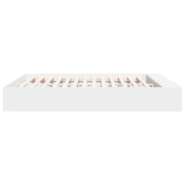 vidaXL Sengeramme hvit 180x200 cm konstruert tre