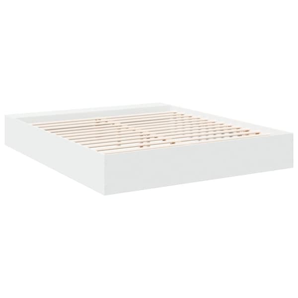 vidaXL Sengeramme hvit 180x200 cm konstruert tre