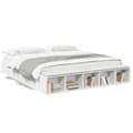 Miniatyrbilde 10 av 10: vidaXL Sengeramme hvit 180x200 cm konstruert tre