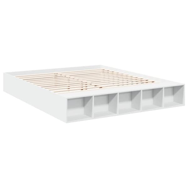 vidaXL Sengeramme hvit 180x200 cm konstruert tre