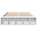 Miniatyrbilde 3 av 10: vidaXL Sengeramme hvit 135x190 cm konstruert tre
