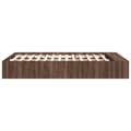 Miniatyrbilde 4 av 10: vidaXL Sengeramme brun eik 135x190 cm konstruert tre