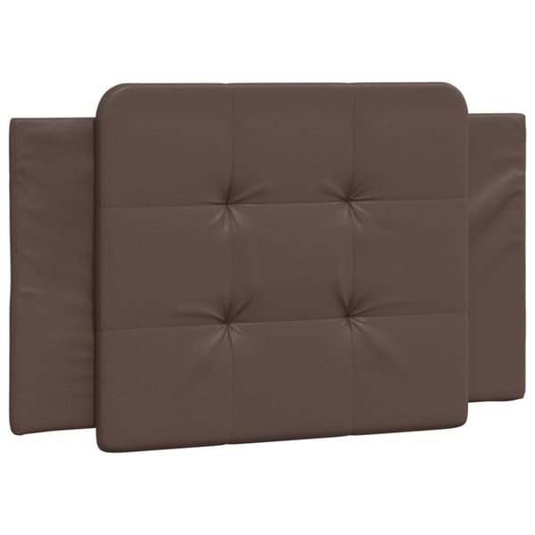 vidaXL Sengeramme med hodegavl brun 100x200 cm kunstlær