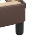 Miniatyrbilde 10 av 11: vidaXL Sengeramme med hodegavl brun 100x200 cm kunstlær