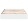 Miniatyrbilde 5 av 11: vidaXL Sengeramme høyglans hvit 140x200 cm konstruert tre