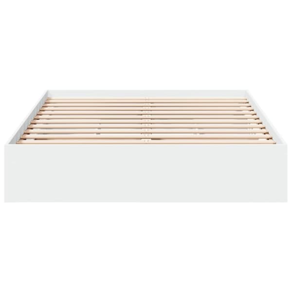 vidaXL Sengeramme høyglans hvit 140x200 cm konstruert tre