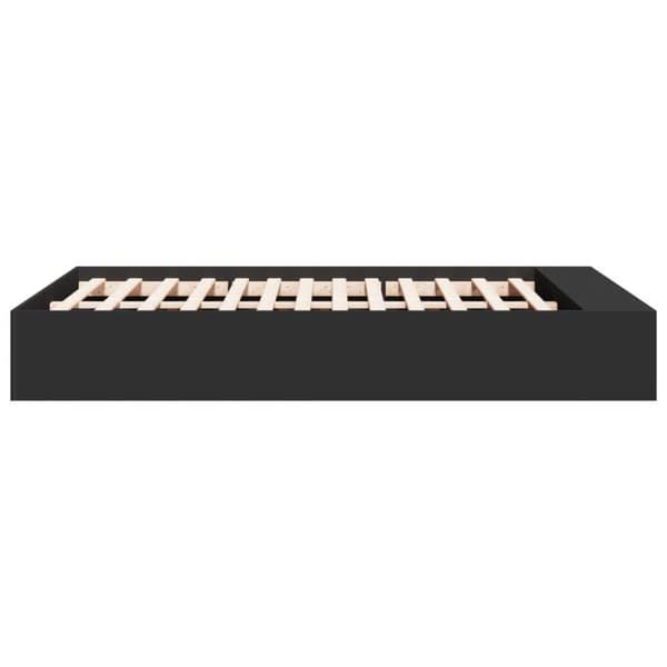 vidaXL sengestel 120x200 cm konstrueret træ sort