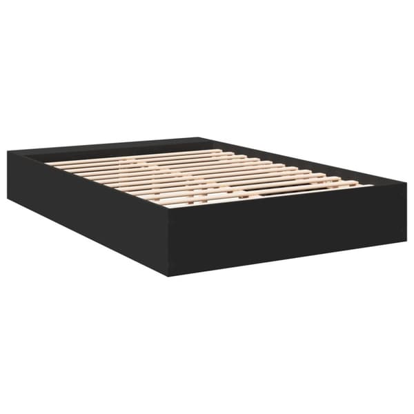 vidaXL sengestel 120x200 cm konstrueret træ sort