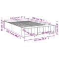 Miniatyrbillede 9 af 10: vidaXL sengestel 120x200 cm konstrueret træ sort