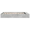 Miniatyrbilde 4 av 10: vidaXL Sengeramme betonggrå 160x200 cm konstruert tre