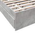 Pikkukuva 7 / 10: vidaXL Sängynrunko laatikoilla betoninharmaa 90x190 cm tekninen puu