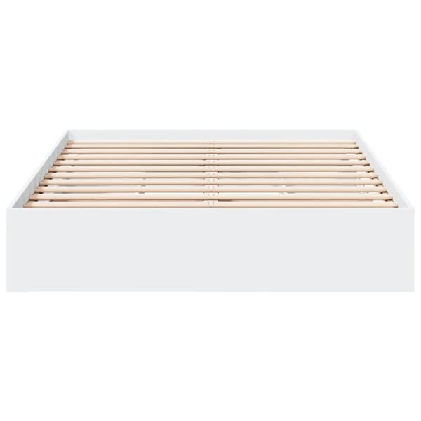 vidaXL sengeramme med skuffer 140x190 cm konstrueret træ hvid