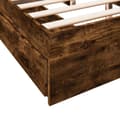 Miniatyrbillede 7 af 10: vidaXL sengeramme med skuffer 160x200 cm konstrueret træ røget eg