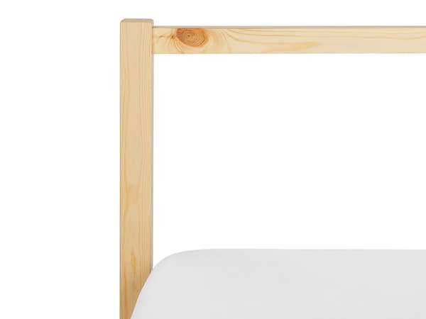 Enkeltseng Lyst Træ 90 x 200 cm Design Sengeramme Enkeltmands Seng Juniorseng Træseng