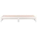 Miniatyrbillede 11 af 11: The Living Store daybed med udtræk 2x(90x200) cm massivt fyrretræ hvid -  Senge & sengeramme