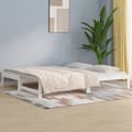 Miniatyrbillede 2 af 11: The Living Store daybed med udtræk 2x(90x200) cm massivt fyrretræ hvid -  Senge & sengeramme