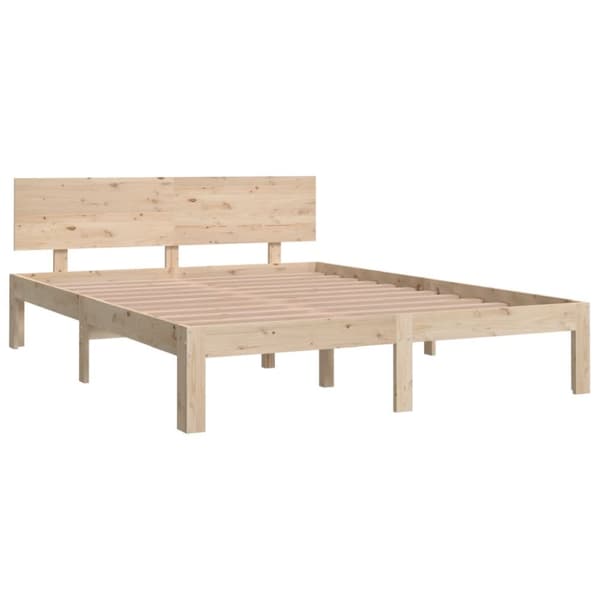 The Living Store sengeramme 140x190 cm massivt fyrretræ -  Senge & sengeramme
