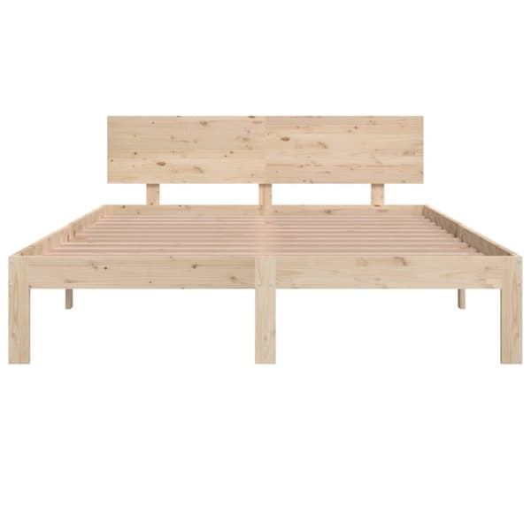 The Living Store sengeramme 140x190 cm massivt fyrretræ -  Senge & sengeramme