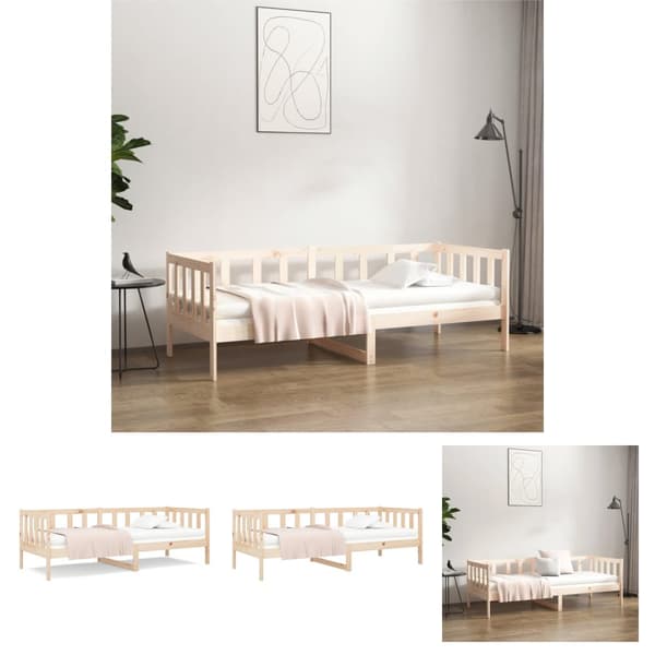 The Living Store Sohvasänky 80x200 cm täysi mänty -  Sängyt & sängynrungot