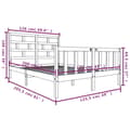 Miniatyrbillede 10 af 10: The Living Store sengeramme 120x200 cm massivt træ -  Senge & sengeramme