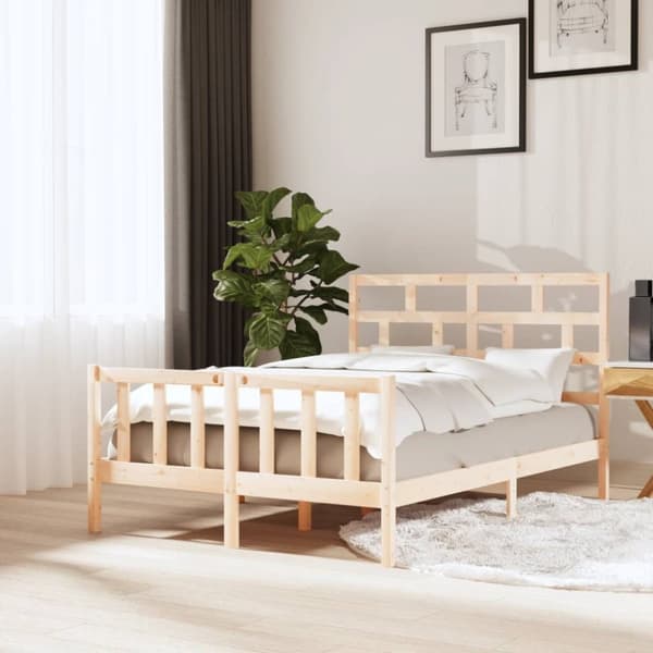 The Living Store sengeramme 120x200 cm massivt træ - Senge & sengeramme