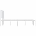 Miniatyrbillede 8 af 11: The Living Store sengeramme med sengegavl 160x200 cm metal hvid -  Senge & sengeramme