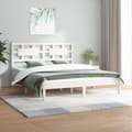 Pikkukuva 2 / 7: The Living Store Sängynrunko valkoinen täysi mänty 180x200 cm Super King -  Sängyt & sängynrungot