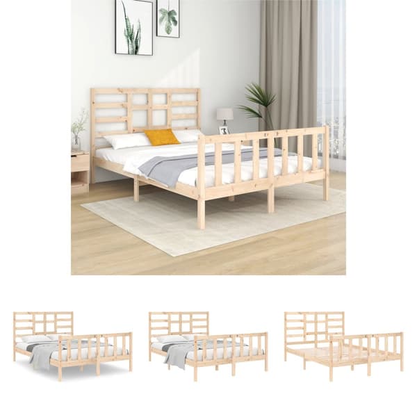 The Living Store Sängram massivt trä 140x190 cm - Sängar & sängramar