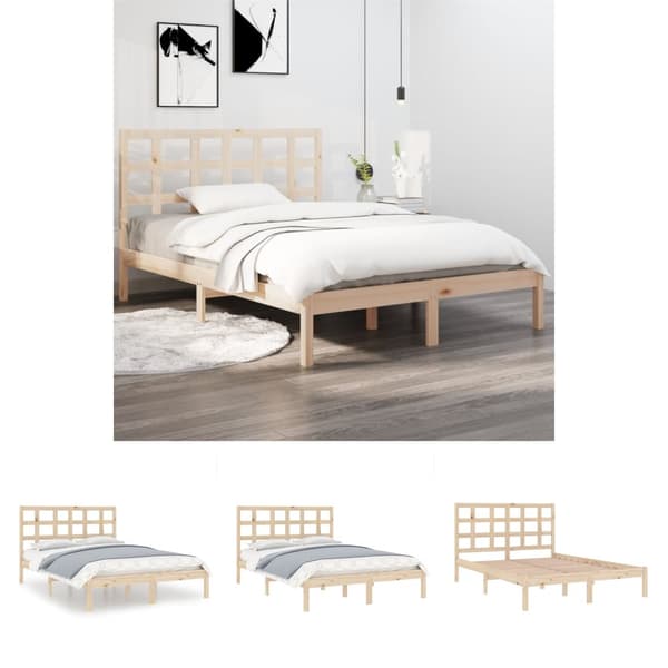 The Living Store sengeramme 120x190 cm massivt træ - Senge & sengeramme