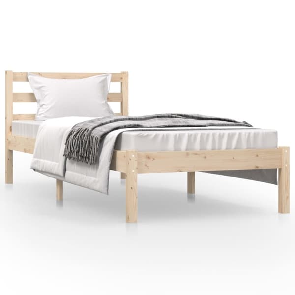 The Living Store sengeramme 75x190 cm massivt fyrretræ -  Senge & sengeramme