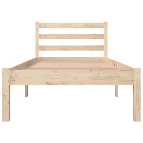 The Living Store sengeramme 75x190 cm massivt fyrretræ - Senge & sengeramme