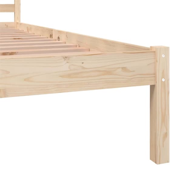 The Living Store sengeramme 75x190 cm massivt fyrretræ - Senge & sengeramme